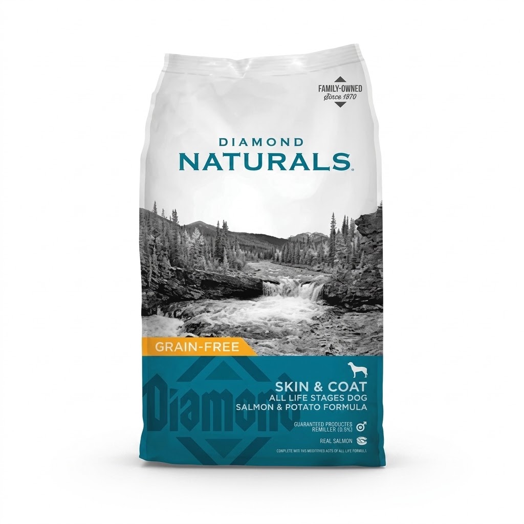 Diamond Naturals Skin & Coat  15 Lb (Formula Salmon, Patatas Dulces)